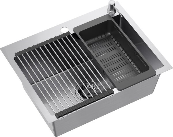 Quadron Luke dřez s příslušenstvím 58x45 cm ZH5845BS