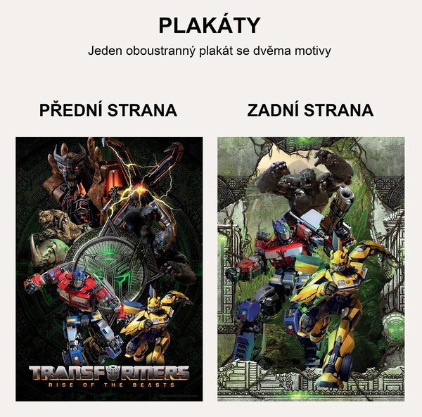 Oboustranný plakát Transformers | 30 x 42 cm | DP351503