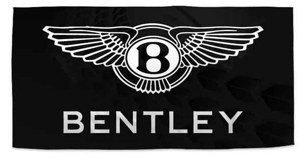 Sablio Ručník Logo Bentley Černý - 30x50 cm