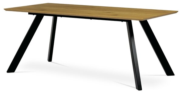 Stůl jídelní 180x90x75 cm, deska MDF, 3D dekor divoký dub - HT-723 OAK