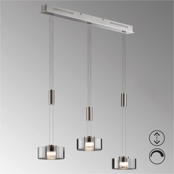 ZÁVĚSNÉ LED SVÍTIDLO, 95/20/100-160 cm - Závěsná LED svítidla