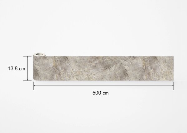 Samolepící bordura na zeď Hnědý Mramor | 5 m x 13.8 cm | DWB8455