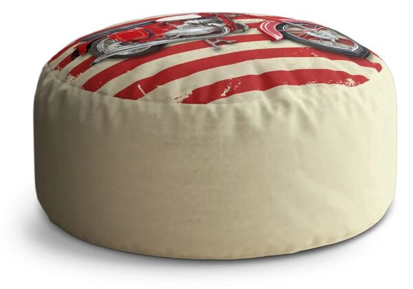 Sablio Taburet Circle Jawa panelka Pruhy: 38x48 cm