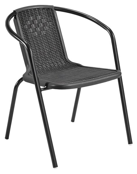 Zahradní židle Fendy (černá)ocel + plast)