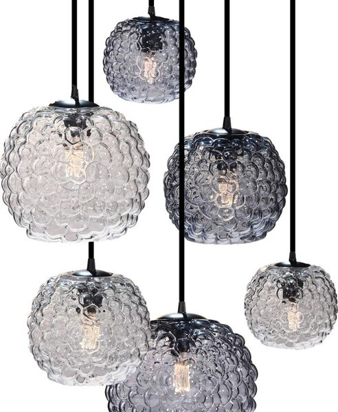 Halo Design Skleněné závěsné světlo Grape 25 cm