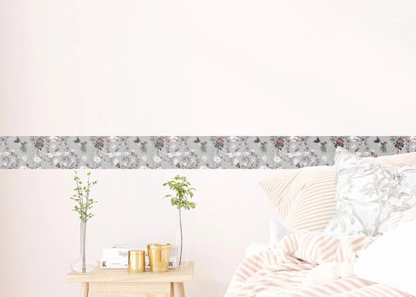 Samolepící bordura na zeď Pastelová Zahrada | 5 m x 13.8 cm | DWB8469