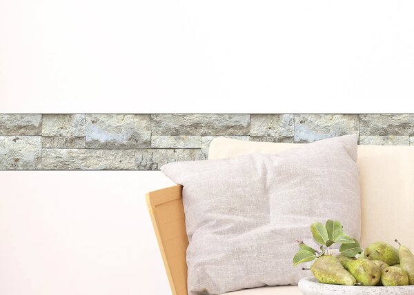 Samolepící bordura na zeď Béžové Cihly | 5 m x 13.8 cm | DWB8471
