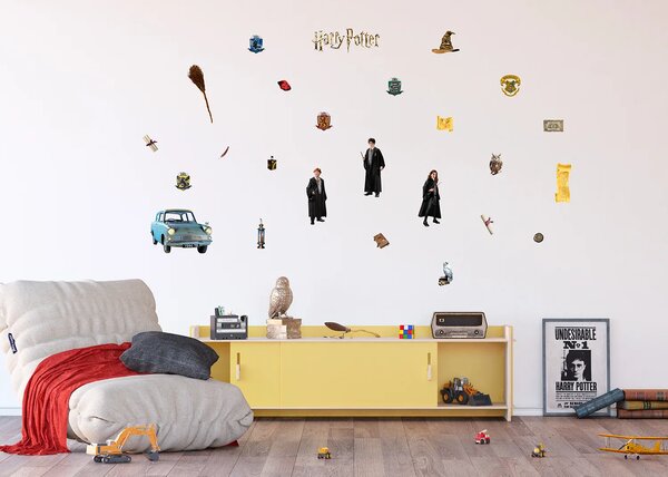 Dětská samolepka na zeď Harry Potter Trio Kouzelníků | 42.5 x 65 cm | DDKM1653