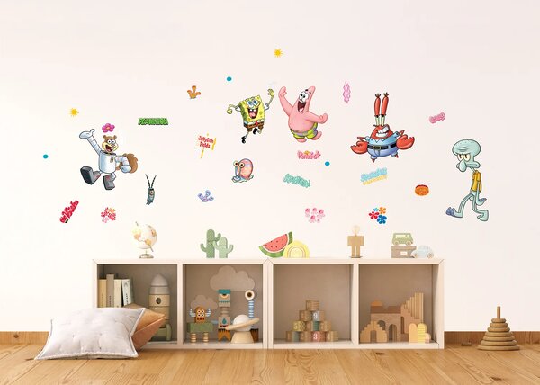 Dětská samolepka na zeď Spongebob Bikini Bottom | 65 x 85 cm | DDK2371