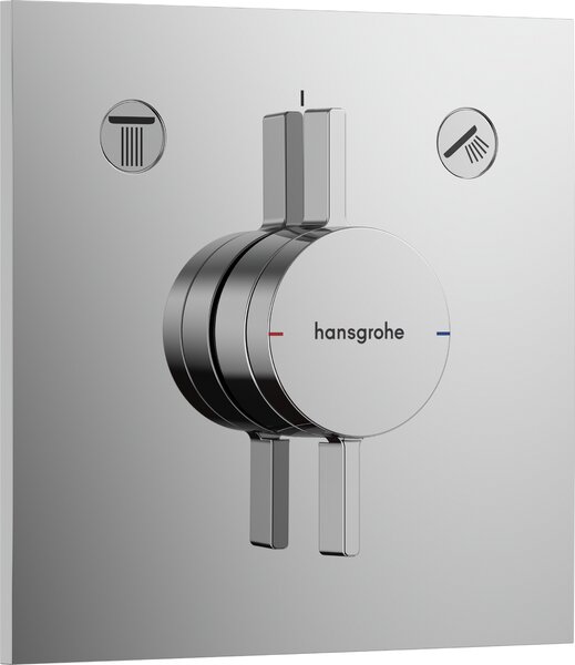 Hansgrohe DuoTurn E Baterie pod omítku pro 2 spotřebiče, chrom 75417000