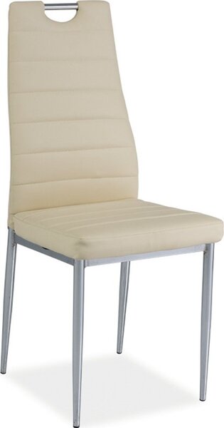 Casarredo Jídelní židle H-260 krémová/chrom