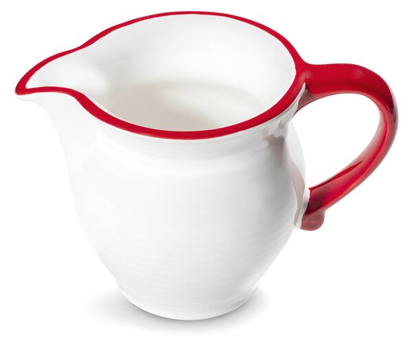 Gmundner Keramik Rubinroter Rand Mléčenka 0,3 ltr