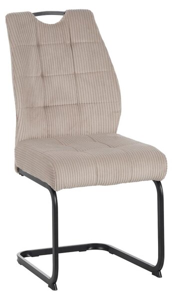 Jídelní židle Kalme (hnědo šedá taupe + černá)