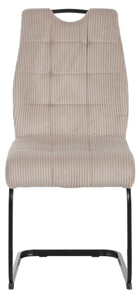 Jídelní židle Kalme (hnědo šedá taupe + černá)
