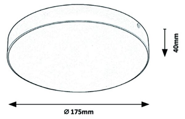 7897 LED venkovní stropnice Tartu 1x18W, 1800lm, 2800-6000K, IP44