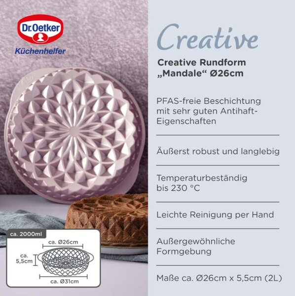 FORMA NA PEČENÍ 26 cm Dr.Oetker - Online Only pečení, Online Only