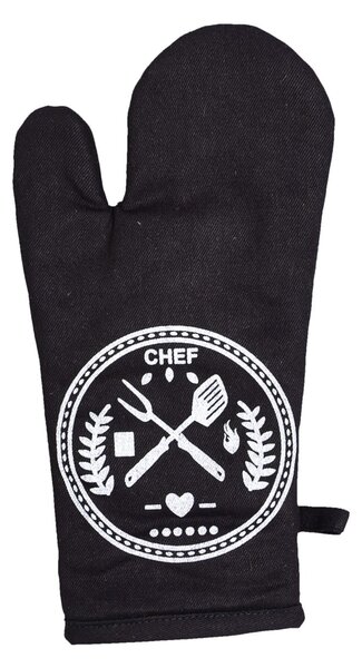 Frobyt Kuchyňská chňapka JEANS MASTER CHEF, černá 28x18cm