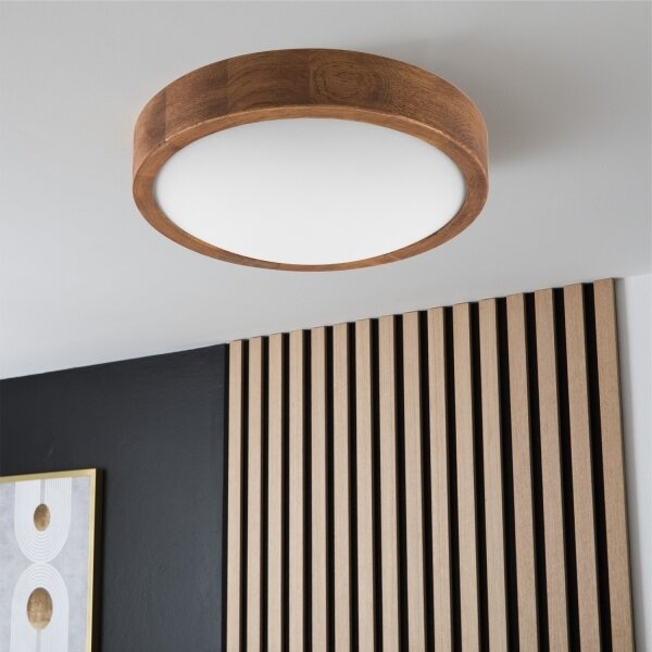 Brilagi - LED Stropní svítidlo CARVALHO SLIM 1xE27/60W/230V dub třešeň pr. 27 cm