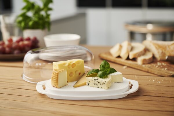 Rotho Dóza, box na sýry se vzduchotěsným krytem a krájecí deskou FRESH