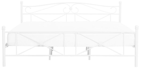 Postel Kov RODEZ 180 x 200 cm Bílá