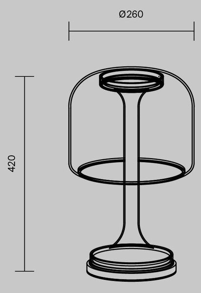 Stolní lampa Spirito 3000K 18W MOD286TL-L18B3K - MAYTONI