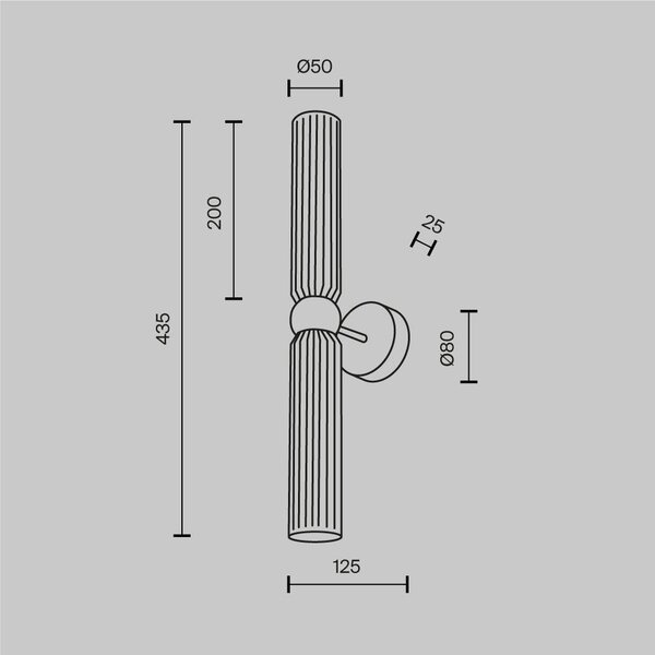 Nástěnné svítidlo Antic G9x2 28W MOD302WL-02CG1 - MAYTONI