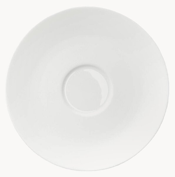 Sada podšálků z kostního porcelánu Cross White, 6 dílů
