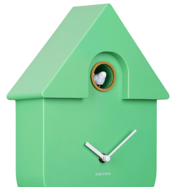 NÁSTĚNNÉ HODINY světle zelená 21,5/41/8,5 cm Karlsson - Nástěnné hodiny, Online Only