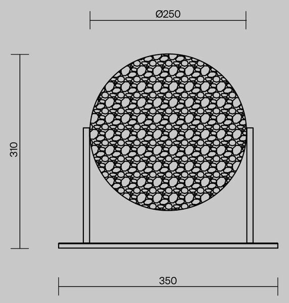 Stolní lampa Mangata 3000K 7W MOD387TL-L8CH3K - MAYTONI