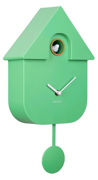 NÁSTĚNNÉ HODINY světle zelená 21,5/41/8,5 cm Karlsson - Nástěnné hodiny, Online Only