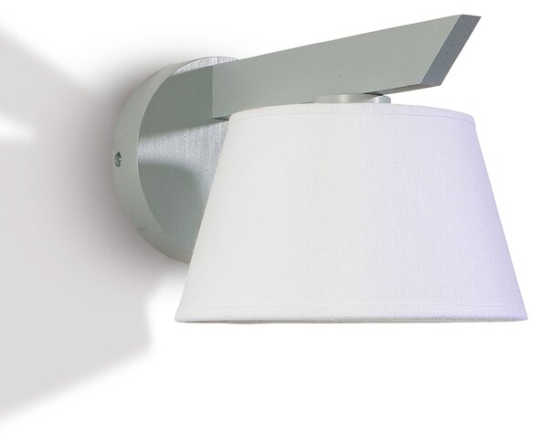 Light for home - Nástěnné svítidlo s bílým stínítkem 30822 "YOKE", 1x40W, E14, Šedá