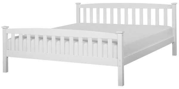 Dřevěná postel 180 x 200 cm bílá GIVERNY