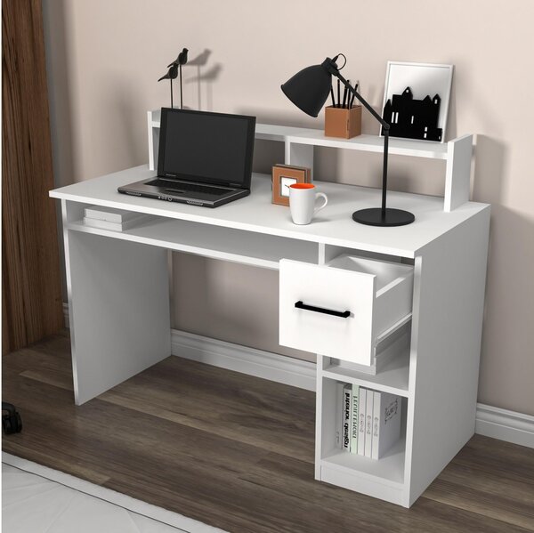 PC stolek Kabamo (bílá). Akce -25%