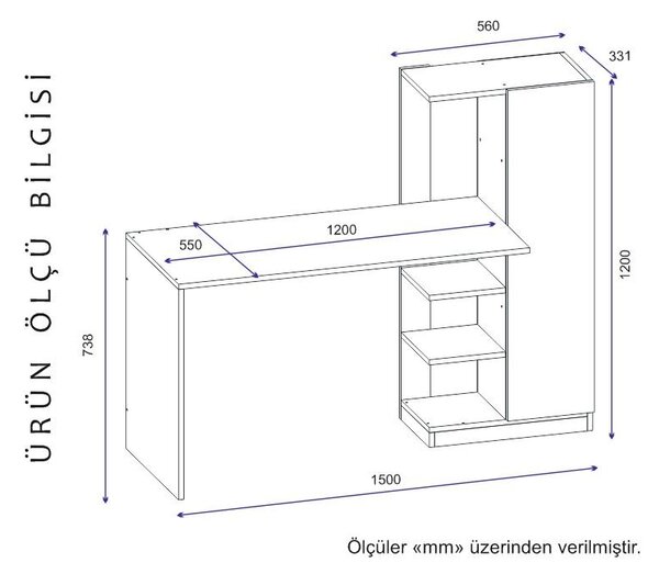 PC stolek Pimasi (bílá). Akce -25%