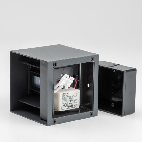 Brilagi - LED Venkovní nástěnné svítidlo CUBE LED/6W/230V antracit IP54