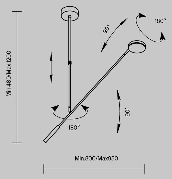 Stropní svítidlo Fad 3000K 8W MOD070CL-L8B3K - MAYTONI