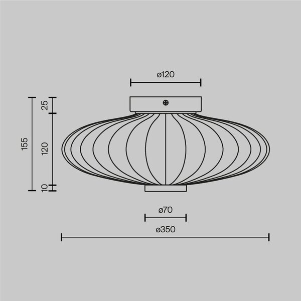 Nástěnné svítidlo Amulet 3000K 8W MOD555WL-L4G3K - MAYTONI