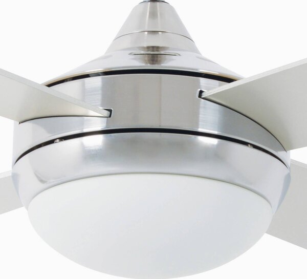 Stropní ventilátor Icaria L světlo hliník/šedá
