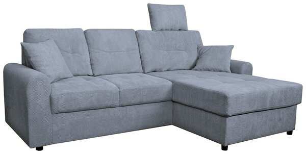 ROHOVÁ SEDAČKA, textil, modrošedá Carryhome - Sedací soupravy, Online Only
