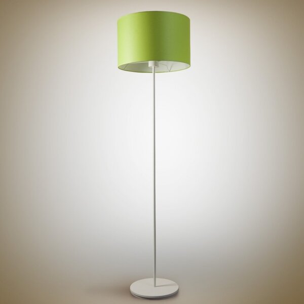 Light for home - Stojací lampa s zeleným stínítkem 10230 "London", 1x60W, E27, Bílá