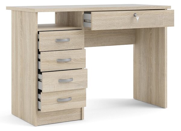 Psací stůl Function Plus 80163 dub s uzamykatelnou zásuvkou - Tvilum