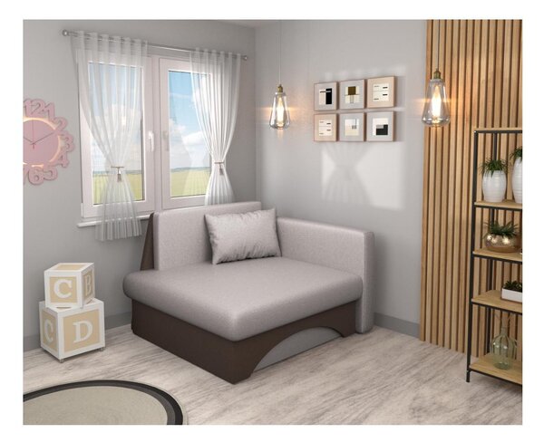 Křeslo Kubosik new (béžovošedá Taupe + hnědá) (P)