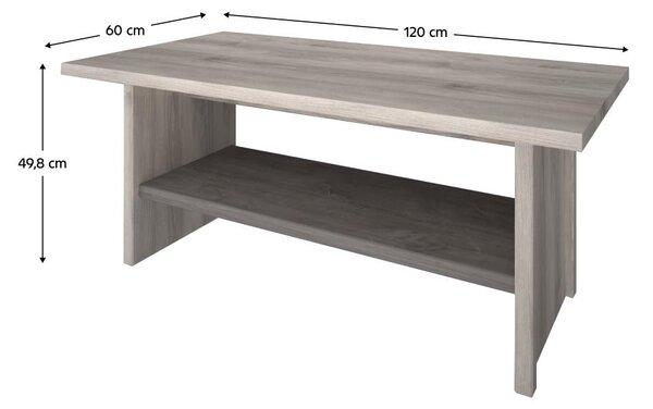 Konferenční stolek Jess new (kaštan nairobi + onyx)