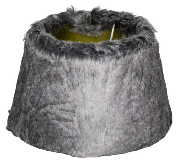 Šedé chlupaté stínidlo Wolf grey - Ø30*Ø20*21 cm - Mars & More