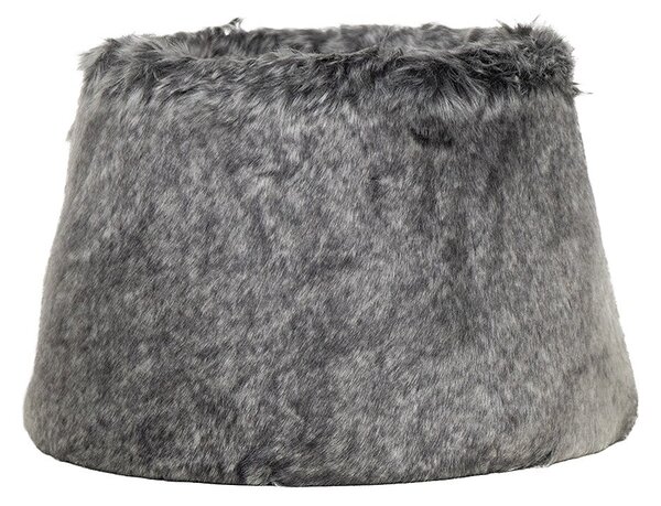 Šedé chlupaté stínidlo Wolf grey - Ø30*Ø20*21 cm - Mars & More
