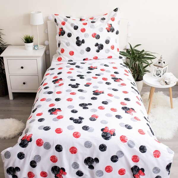 Jerry Fabrics Bavlněné povlečení 140x200 + 70x90 cm - Mickey a Minnie "Love 04"