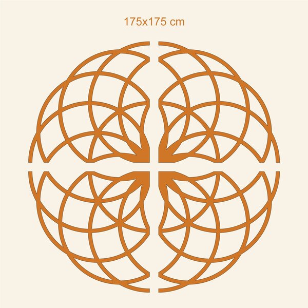 DUBLEZ | Posvátná geometrie - Symbol květ života | Obraz