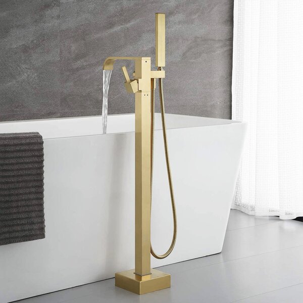 Volně stojící vanová baterie REA CARAT - Gold Brush