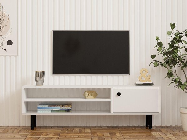 TV stolek/skříňka Lasupa (bílá). Akce -27%