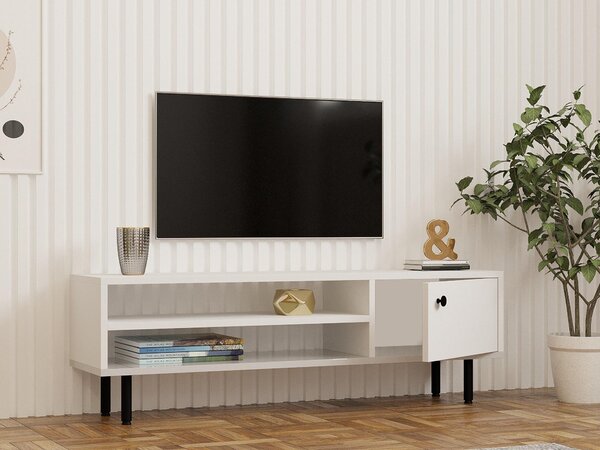 TV stolek/skříňka Lasupa (bílá). Akce -27%